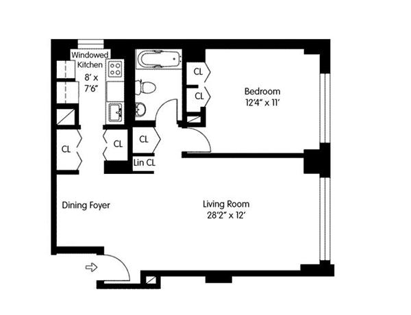 Floorplan for 245 East 54th Street, 10S