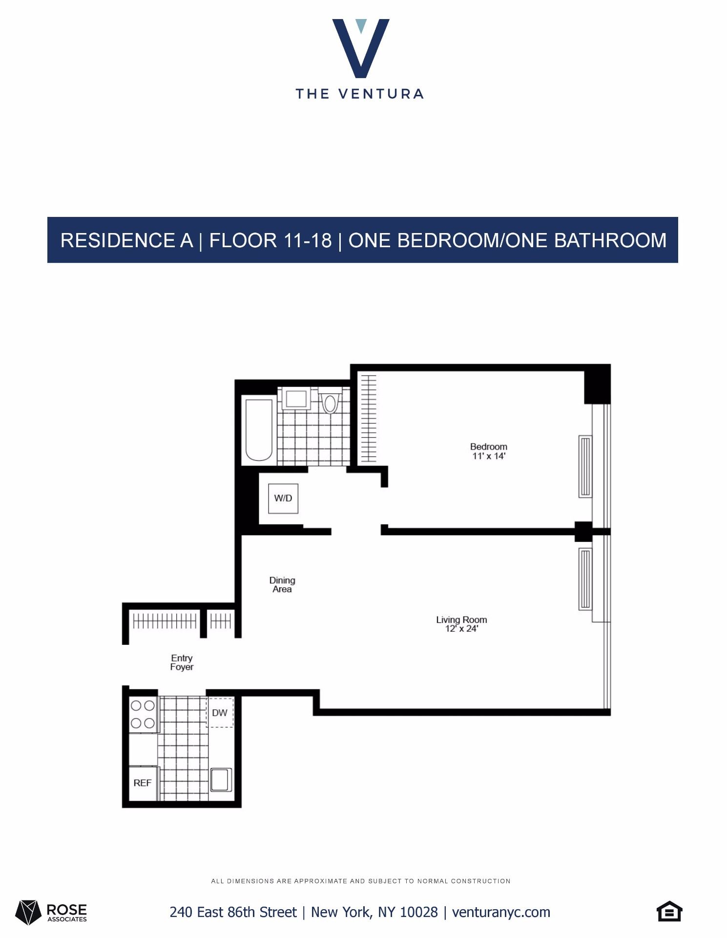 Floorplan for 240 East 86th Street, 17-A