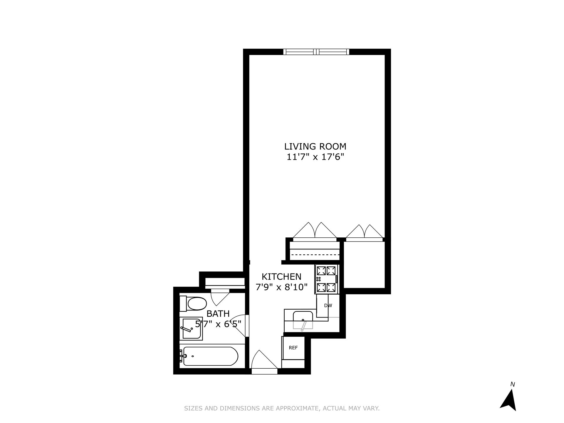 Floorplan for 235 West 102nd Street, 3Q