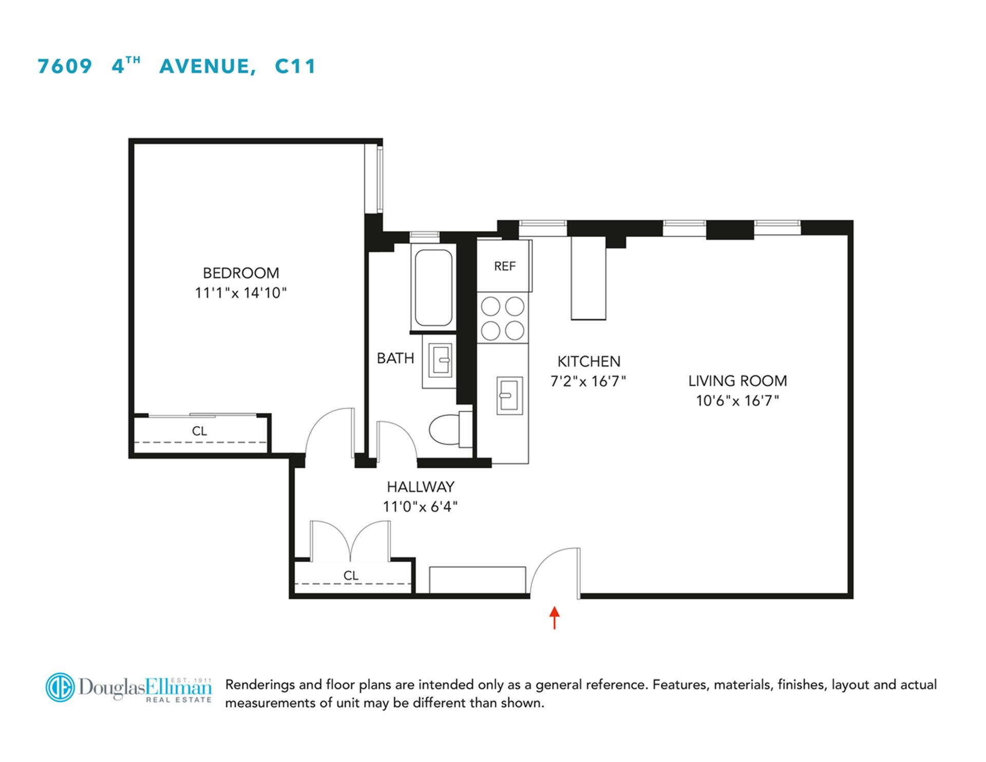 Floorplan for 7609 4th Avenue, C11