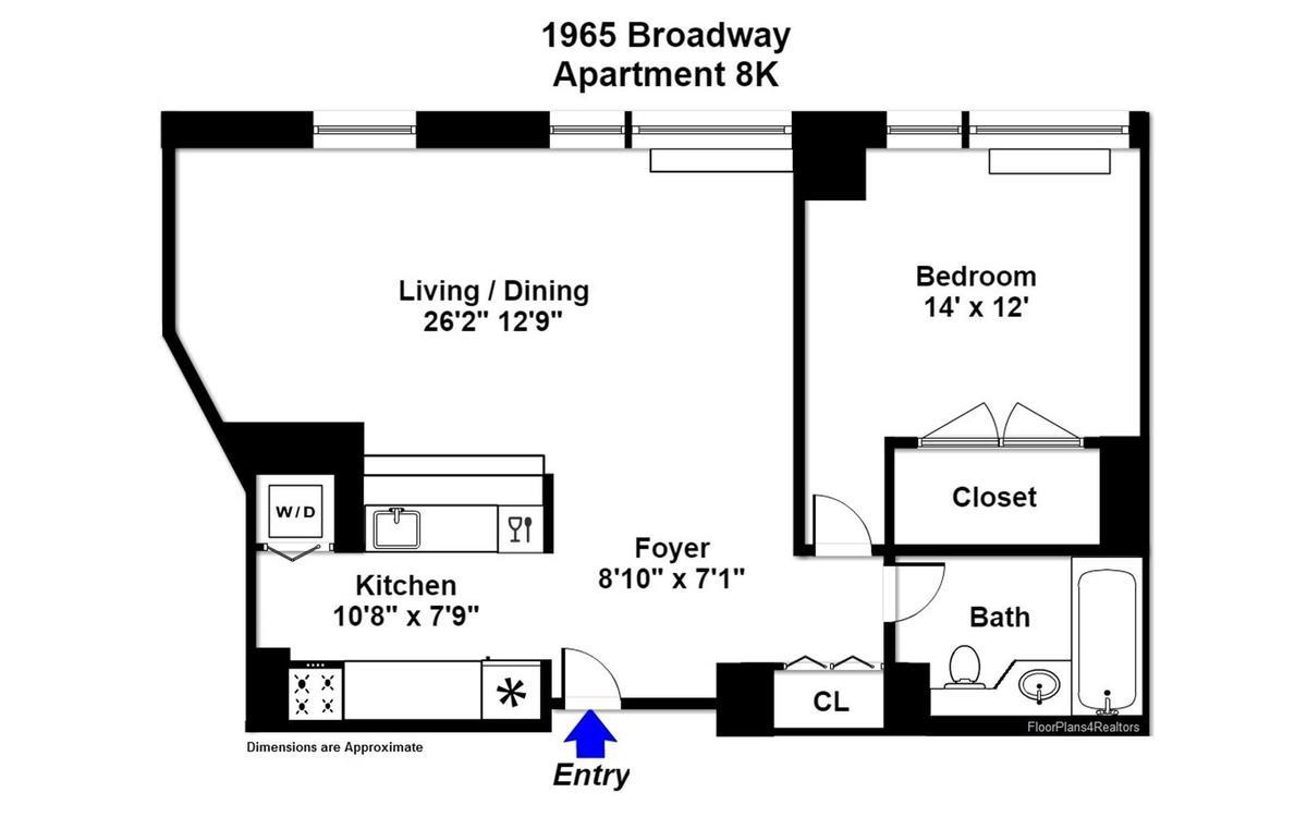 Floorplan for 1965 Broadway, 8-K