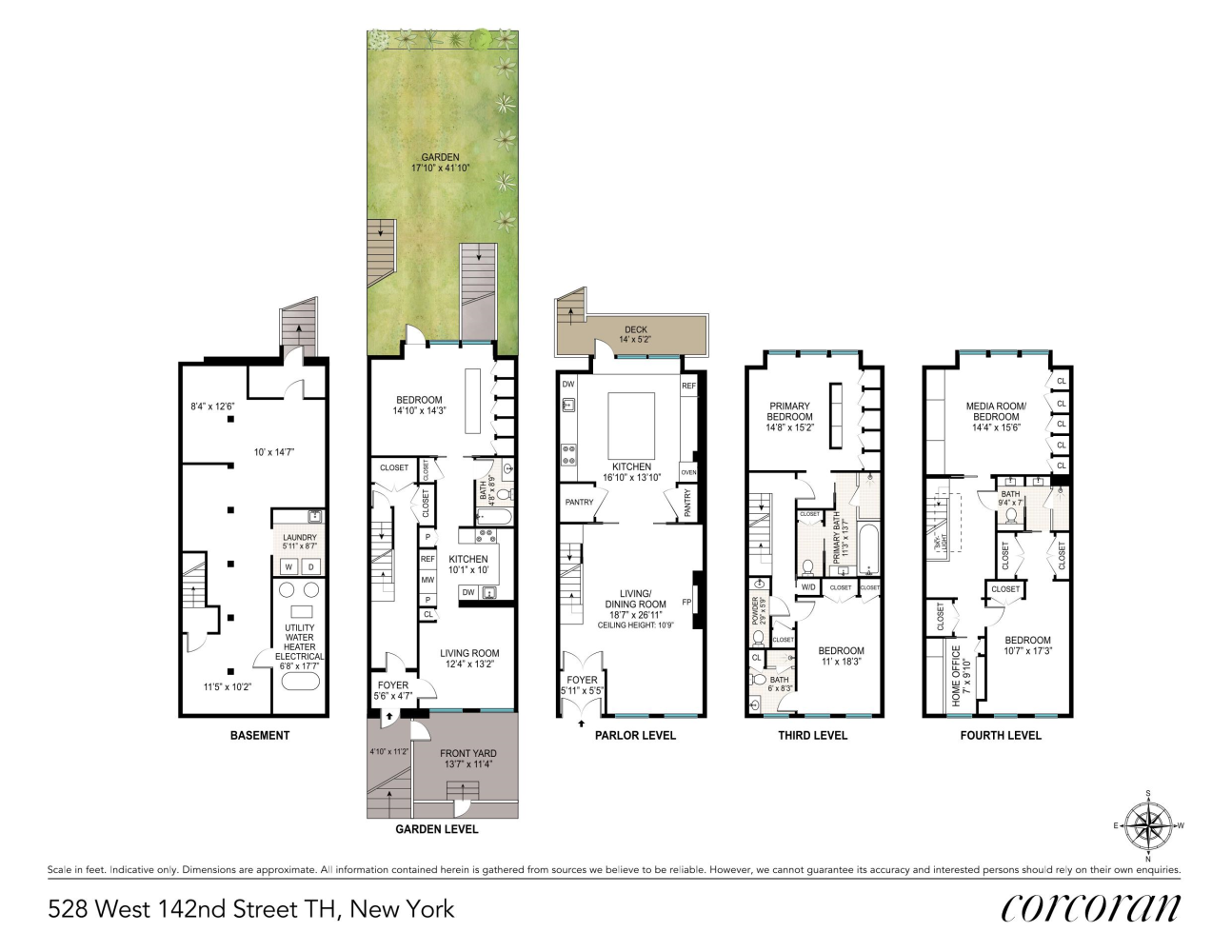 Floorplan for 528 West 142nd Street, TH