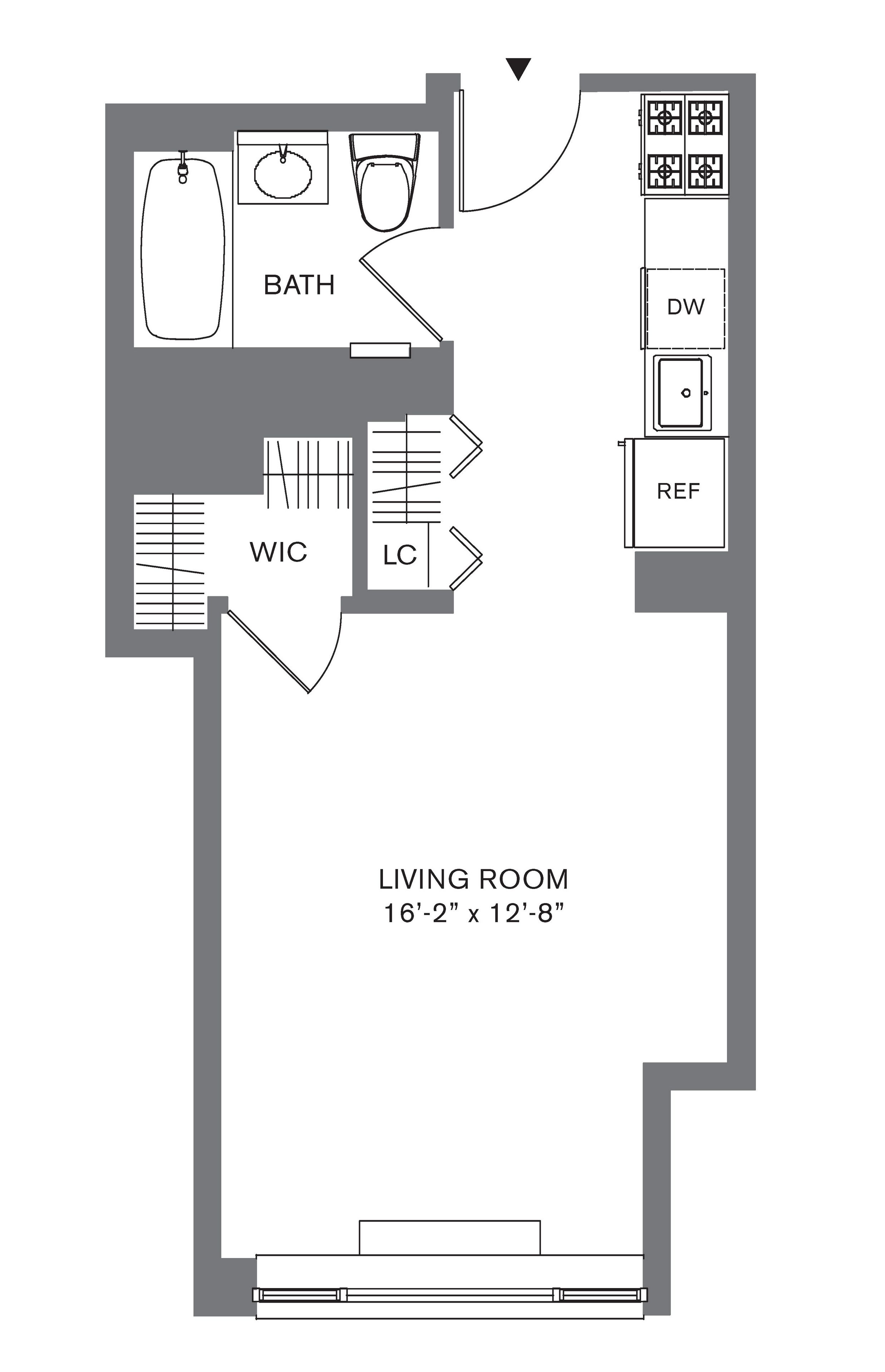 Floorplan for 88 Leonard Street, 1209