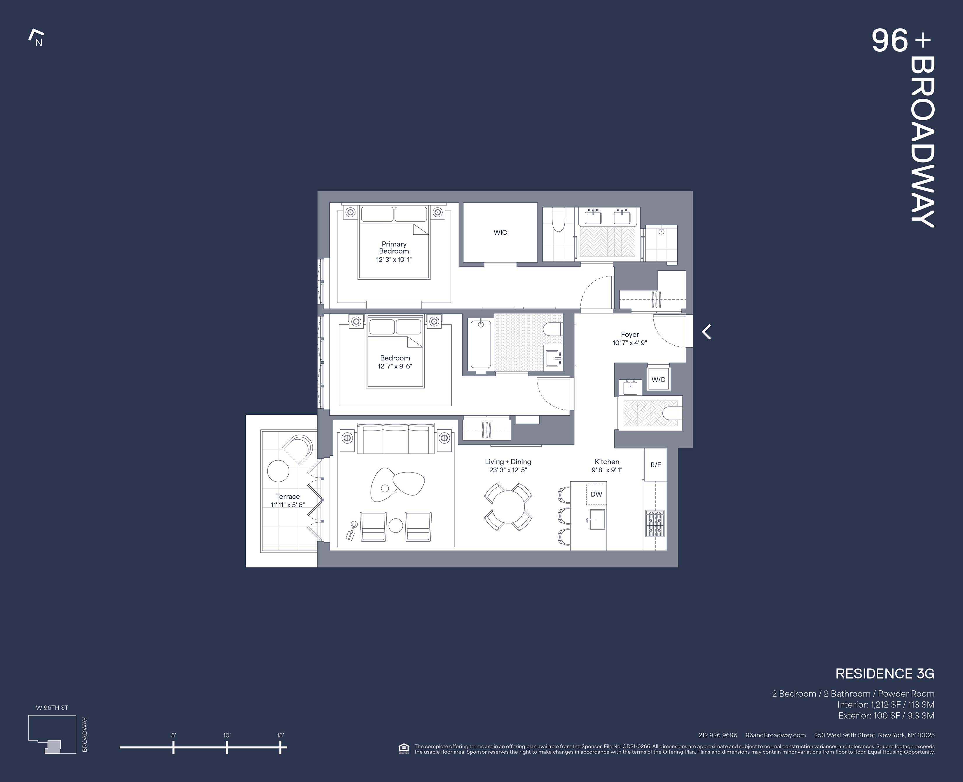 Floorplan for 250 West 96th Street, 3G