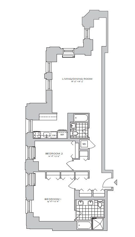 Floorplan for 70 Pine Street, PH-5803