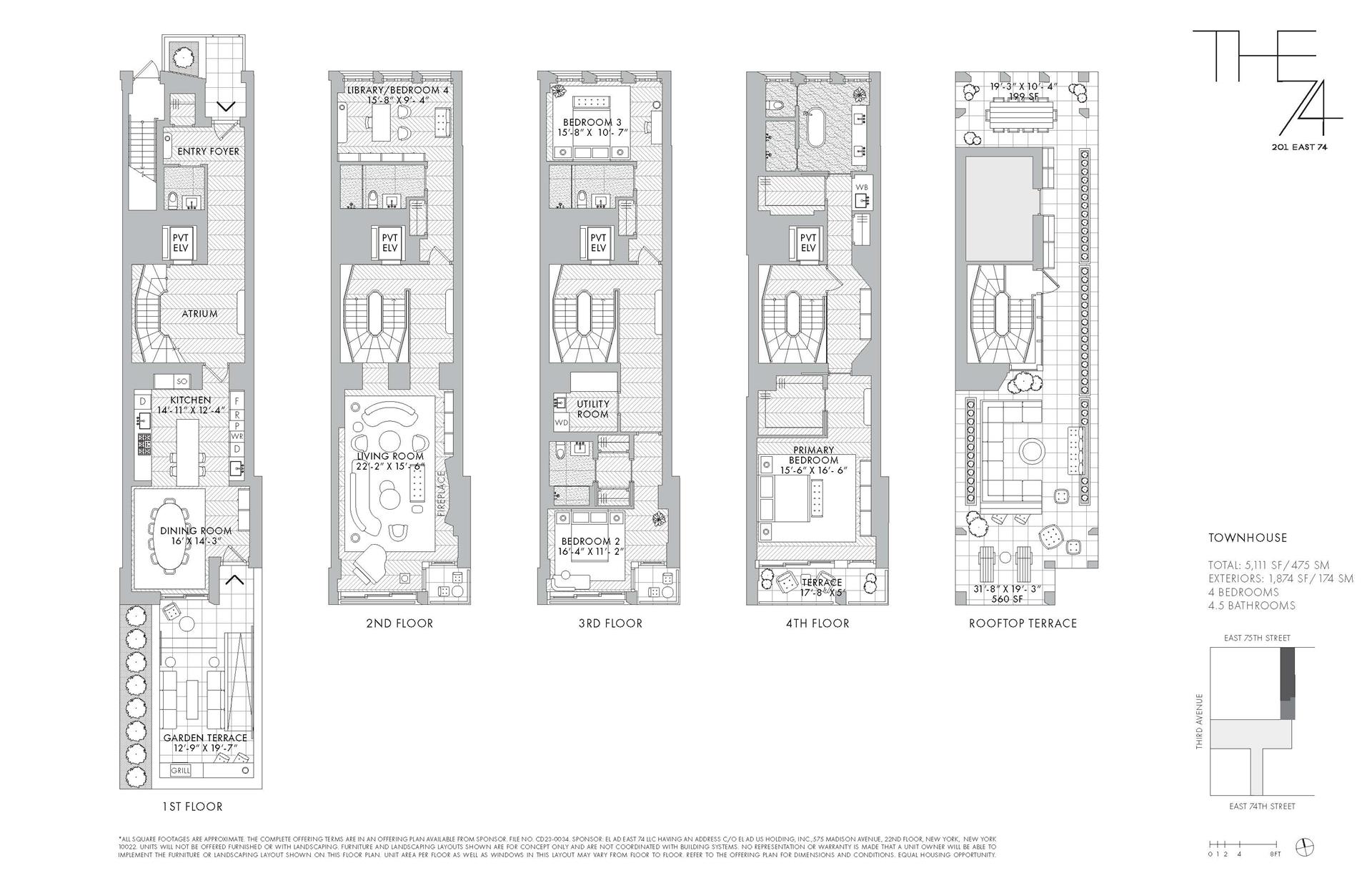 Floorplan for 201 East 74th Street