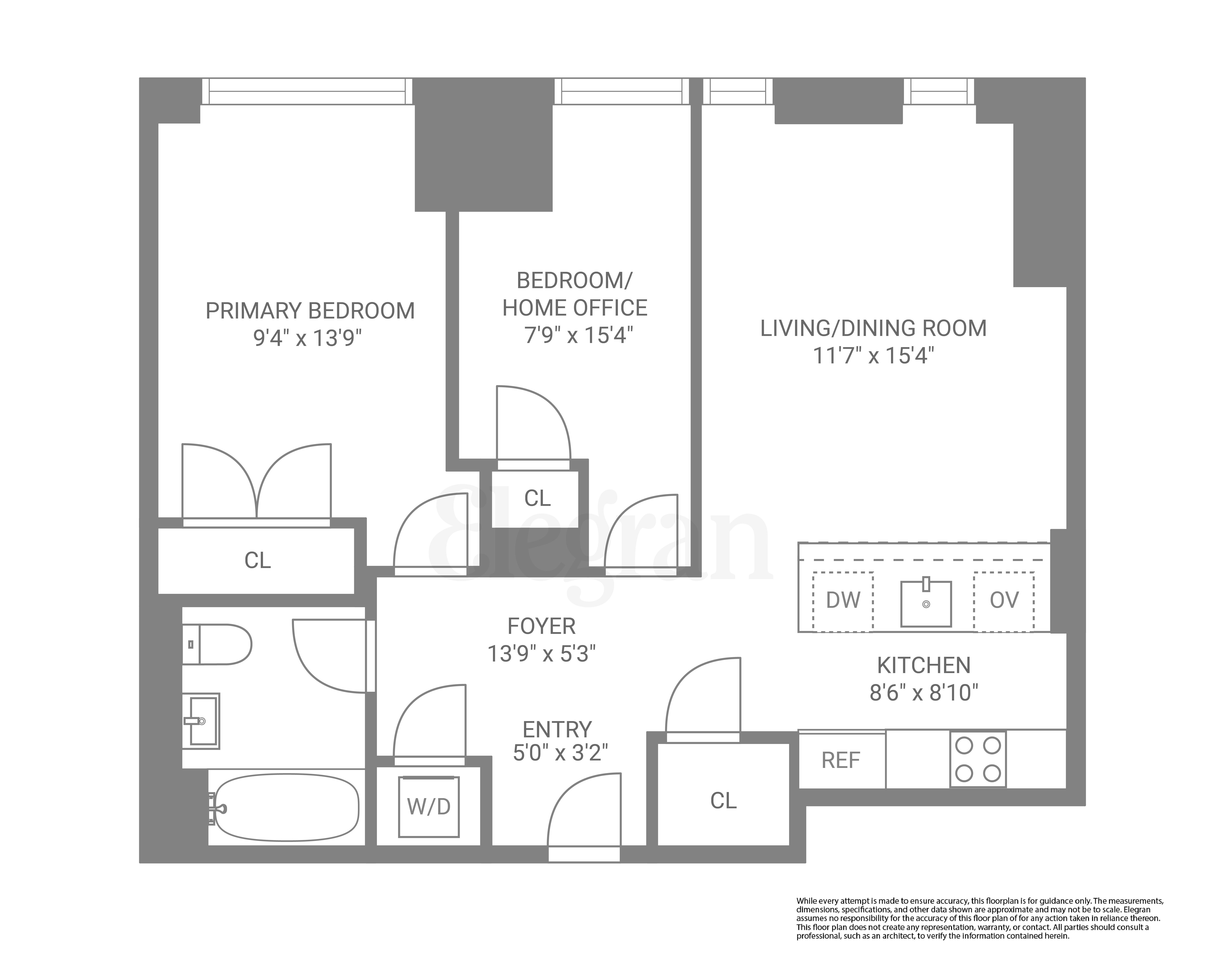 Floorplan for 261 West 25th Street, 1-C