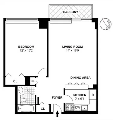 Floorplan for 510 East 80th Street, 4D