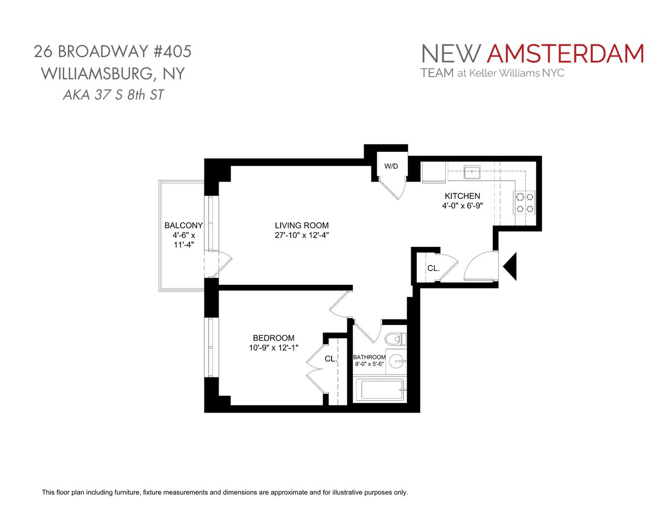 Floorplan for 26 Broadway, 405