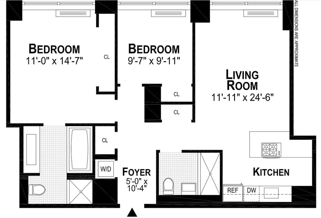 Floorplan for 450 West 17th Street, 1103