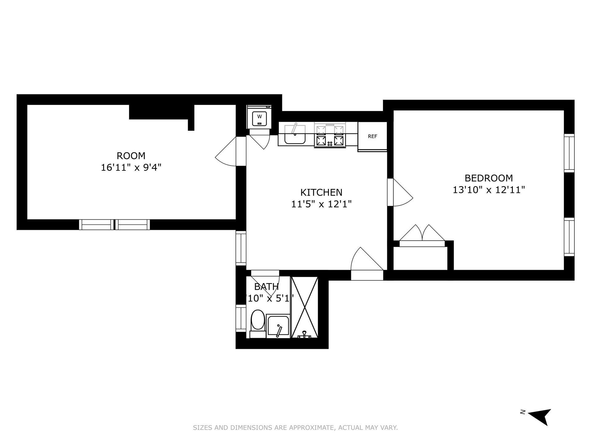 Floorplan for 69 Devoe Street, 1