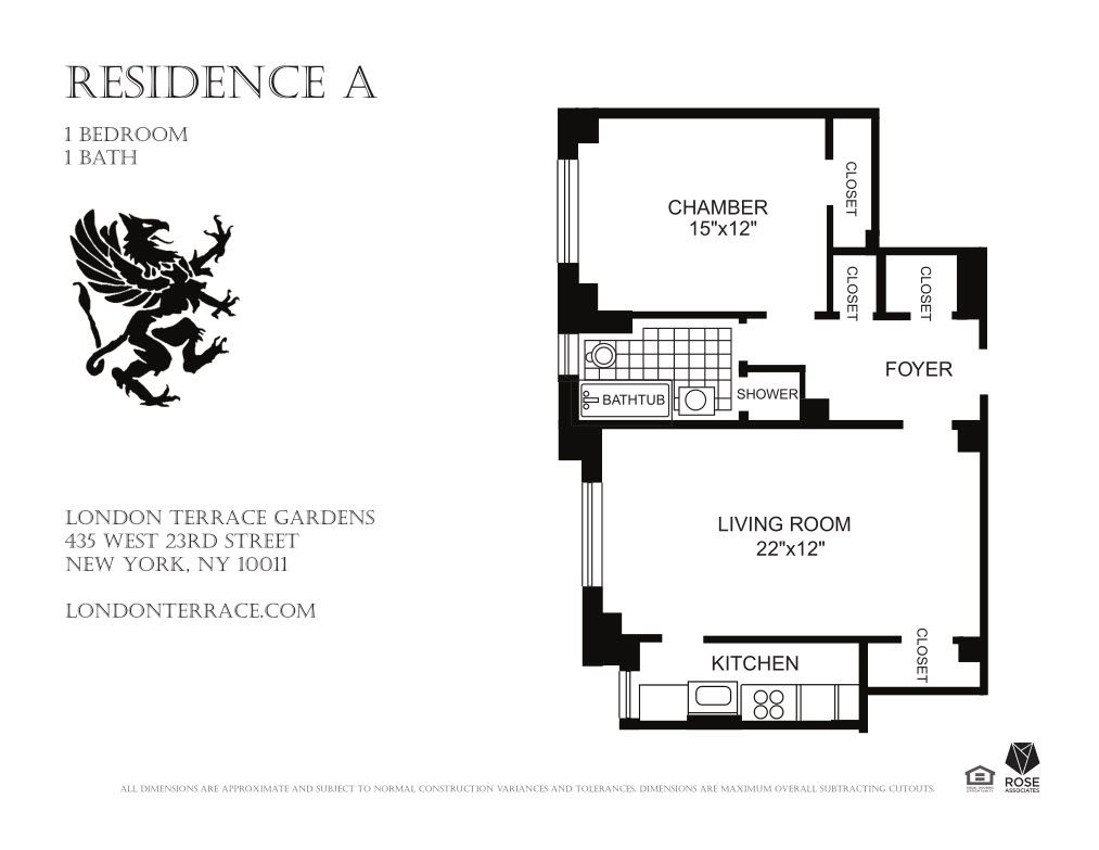 Floorplan for 435 West 23rd Street, 9-B