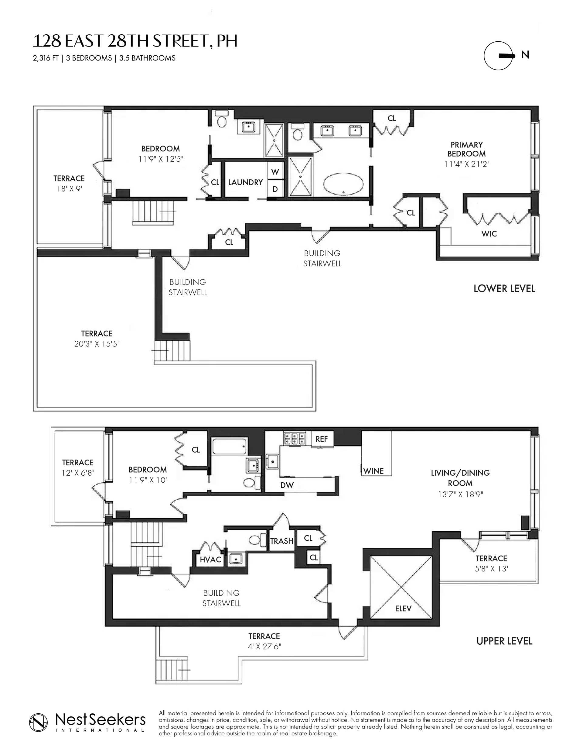 Floorplan for 128 East 28th Street, PH