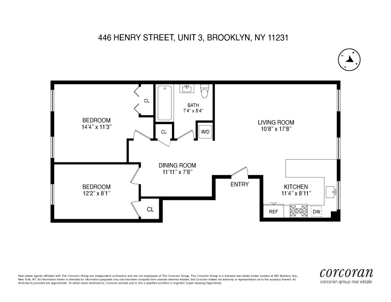 Floorplan for 446 Henry Street, 3