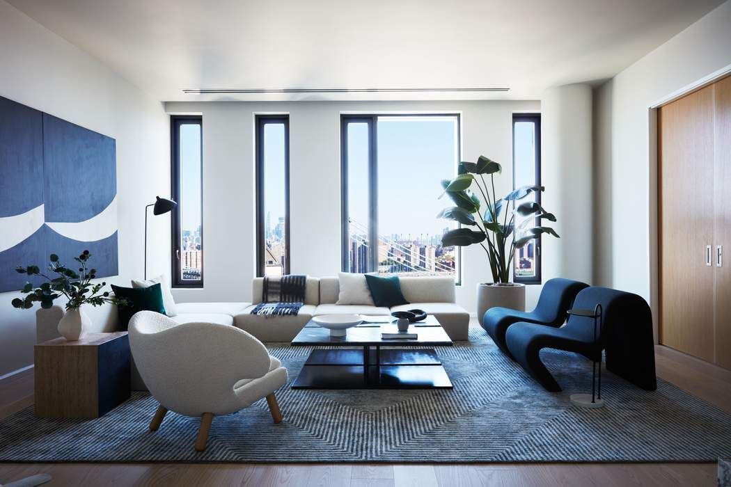 Immediate Occupancy. On-site models now available to tour: 30 Front Street, DUMBO, Brooklyn.

Last of its kind. With views of the Manhattan Bridge, New York Harbor, Midtown and Downtown Manhattan, corner Residence 28B is a spectacular three-bedroom-plus, three-and-a-half bathroom home. With 2,565 SF of interior space, this home is perfect for entertaining and elite living. 

The centrally located foyer leads into the great room, which showcases breathtaking views of the Manhattan Bridge. Accessible through double doors from the great room and foyer, the kitchen and dining area are separated from the main entertaining area and feature a statement island with inlaid Fior di Bosco stone slab and chamfered edges, raked maple cabinetry paired with satin nickel hardware, and Gaggenau appliances. The dining area is finished with a wet bar featuring maple cabinetry, Fior di Bosco backsplash, stainless sink and a Thermador wine cooler. 

Located adjacent to the kitchen and dining area, the den/fourth bedroom provides the ideal place for quiet relaxation. 

The primary suite features a large walk-in closet and an en-suite bathroom with Aglo Ceppo honed stone walls, flooring and countertops, brushed nickel shower controls, a freestanding soaking tub, and a custom-slatted white maple double vanity with satin nickel pulls, deck-mounted faucets, and oak controls.

Each of the secondary bedrooms have en-suite bathrooms, with mosaic flooring, undermount tubs with brushed nickel fixtures, custom vanities in maple and rounded medicine cabinets.

Additional residence features include a walk-in pantry, a discreet closet with LG washer and dryer and a powder room featuring a pedestal vanity in African St. Laurent stone with a honed finish and chamfered edges, a hidden mirror, and white maple-clad walls.

Olympia is a modern interpretation of its surroundings. Rising tall from the heart of historic Dumbo, Olympia offers expansive views of the harbor and Lower Manhattan skyline from the highest crest in the neighborhood. With exteriors by Hill West Architects and interiors by Workstead, the 76 homes reflect a sense of scale and rhythm, and a palette of colors and materials that is grounded in the maritime heritage of Dumbo's waterfront. Olympia is designed to maximize comfort and convenience, boasting 38,000SF+ of indoor and outdoor services and amenities spread over 3 levels.

The Garden level features our ground floor amenities. Through an entry court, a contemporary porte coche`re welcomes you to a vestibule, and to the building’s triple-height lobby. The fully serviced lobby features a sculpture by Jacob Hashimoto. Adjoining the lobby is the private garden lounge that overlooks the MPFP-designed Gair Gardens. Located in the building’s lower level, The Club is all about fun and fitness, complete with a game lounge, two-lane bowling alley, fitness center, spin studio, boxing gym, private locker rooms and maritime-themed playroom. The Bridge level of Olympia offers a variety of indoor & outdoor amenities dedicated to recreation & relaxation. Features include a 60’ indoor lap pool, wellness amenities, juice bar, a 58’ outdoor pool and hot tub, cabanas, BBQ areas, children’s ship-inspired playground & waterpark, and a full-size tennis court overlooking the Brooklyn Bridge, lower Manhattan and beyond. Additional services include private on-site parking available for rent or purchase, 24-hour doorman and concierge, package room, bicycle storage and private residential storage available for purchase. 

Sponsor: Fortis Dumbo Acquisition, LLC, 45 Main Street, Suite 800, Brooklyn, NY 11201; Sponsor makes no representation or warranties except as may be set forth in the offering plan filed with the NYS Department of Law. The complete offering terms are in an OP available from sponsor. NYS Department of Law File No. CD20-0174. Equal Housing Opportunity. Co-exclusive.