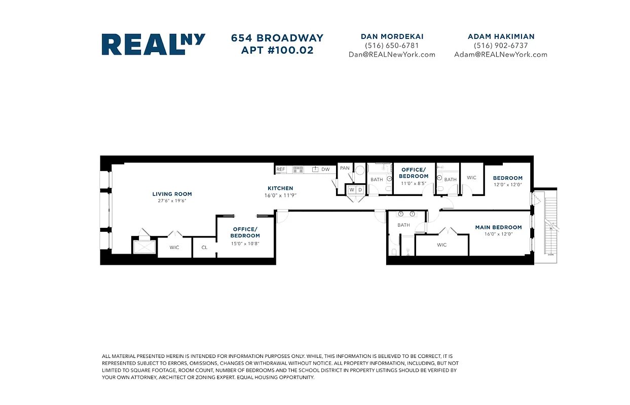 Floorplan for 654 Broadway, PH