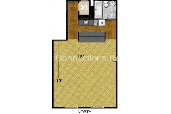 Floorplan for 146 West 72nd Street, 4-B