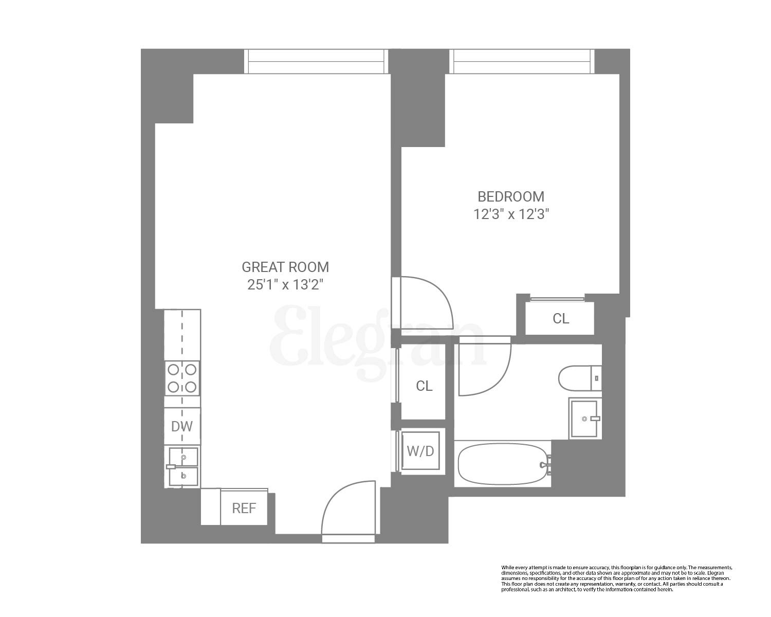 Floorplan for 450 Washington Street, 1001