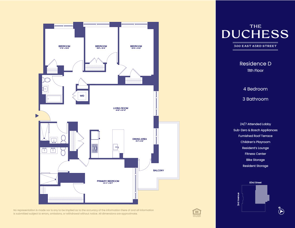 Floorplan for 300 East 83rd Street, 11D