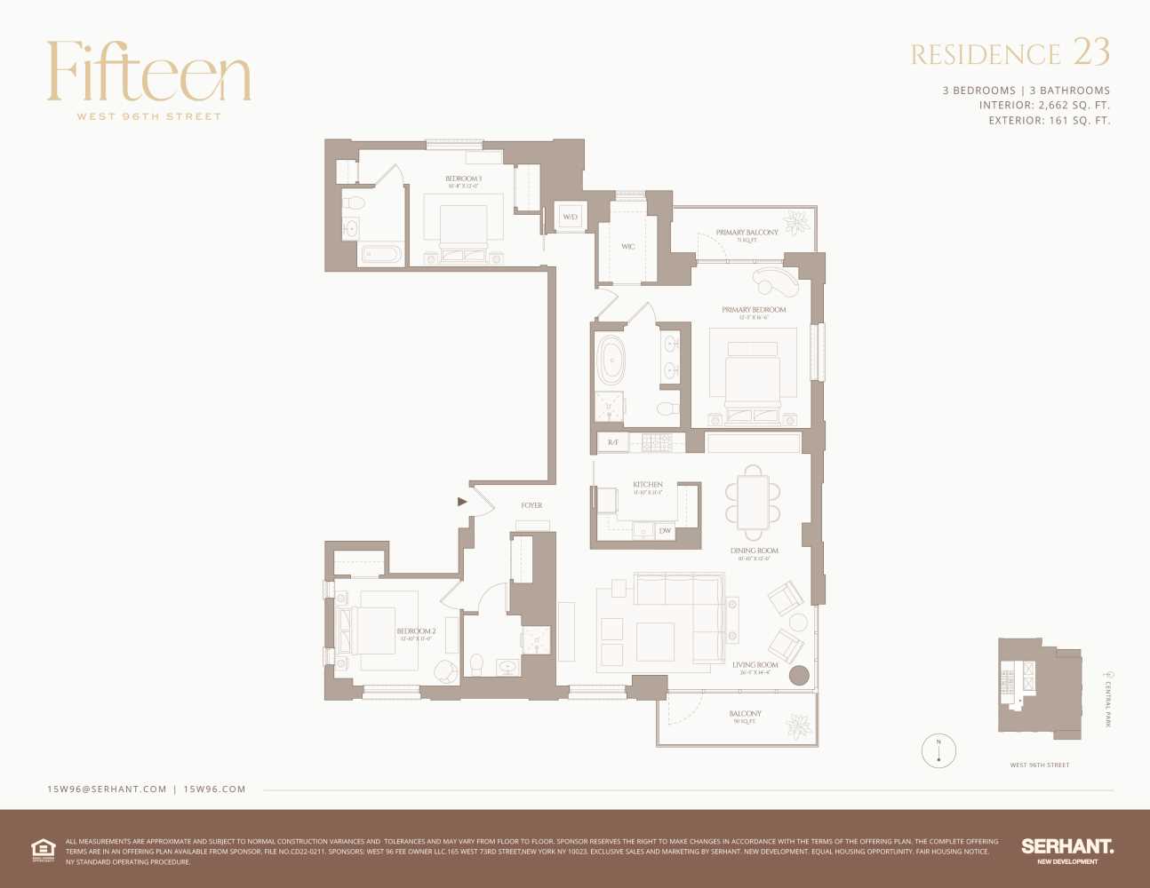 Floorplan for 15 West 96th Street, 23