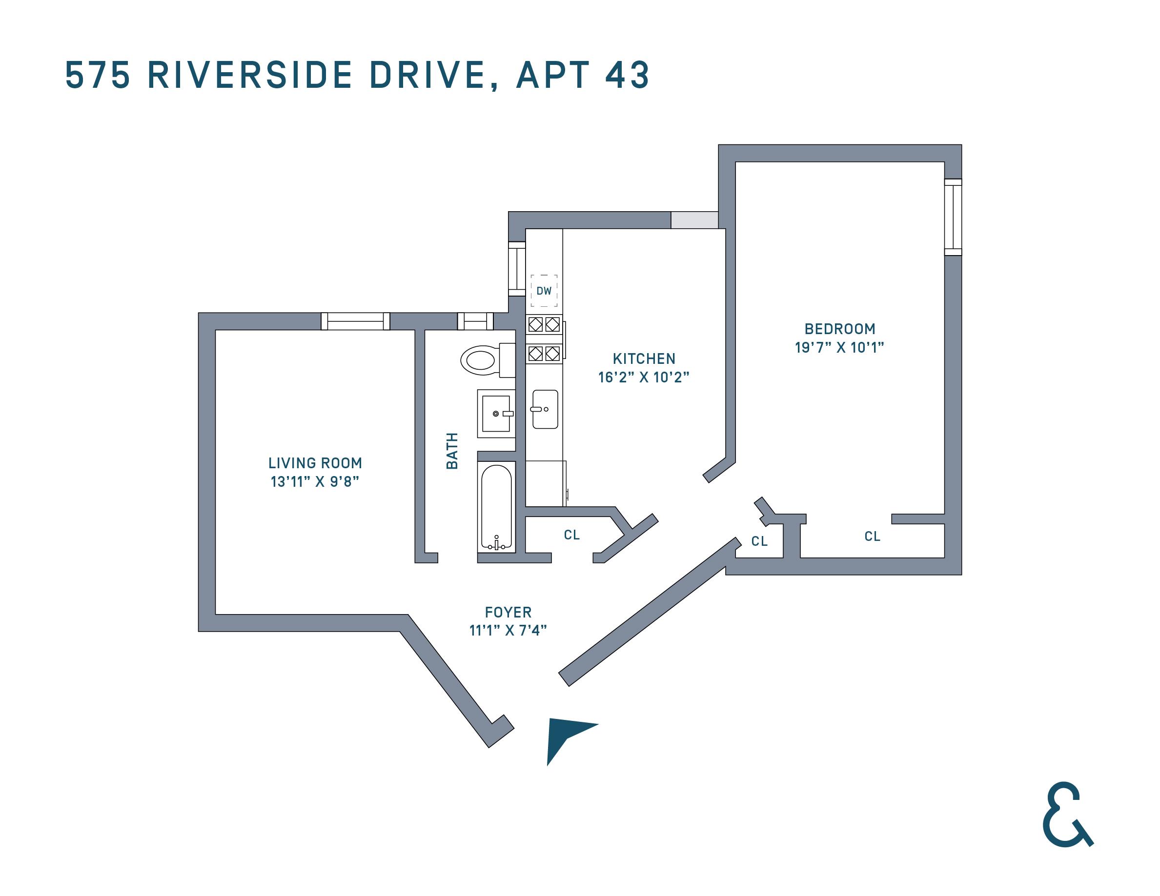 Floorplan for 575 Riverside Drive, 43