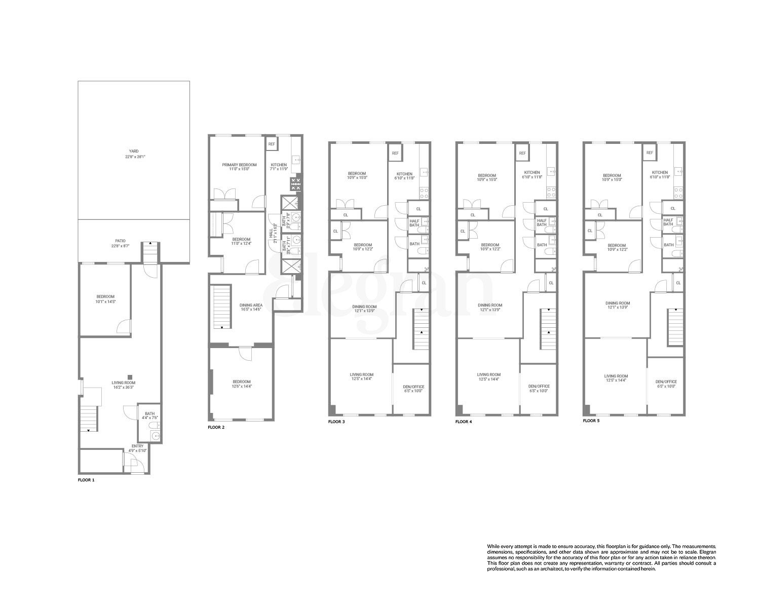 Floorplan for 160 East 105th Street