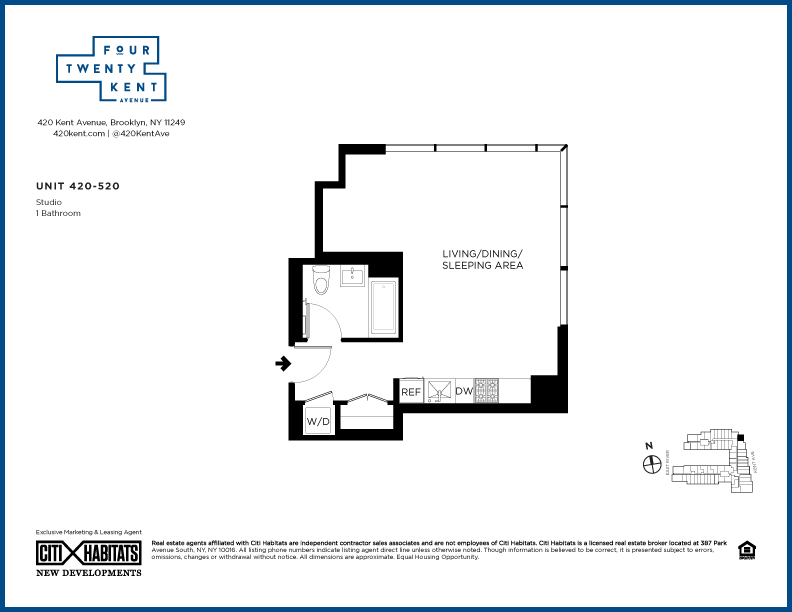 Floorplan for 420 Kent Avenue, 420