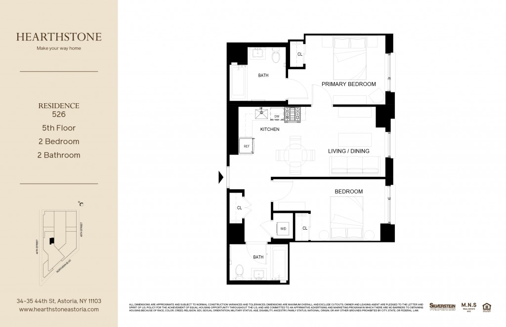 Floorplan for 34-35 44th Street, 526