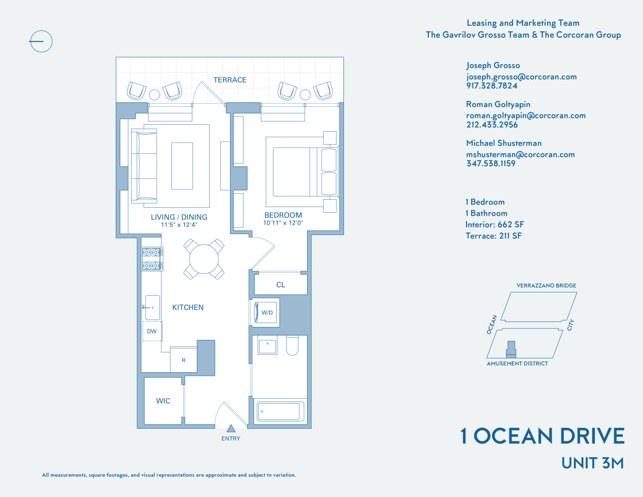 Floorplan for 2 Ocean Drive, E03M