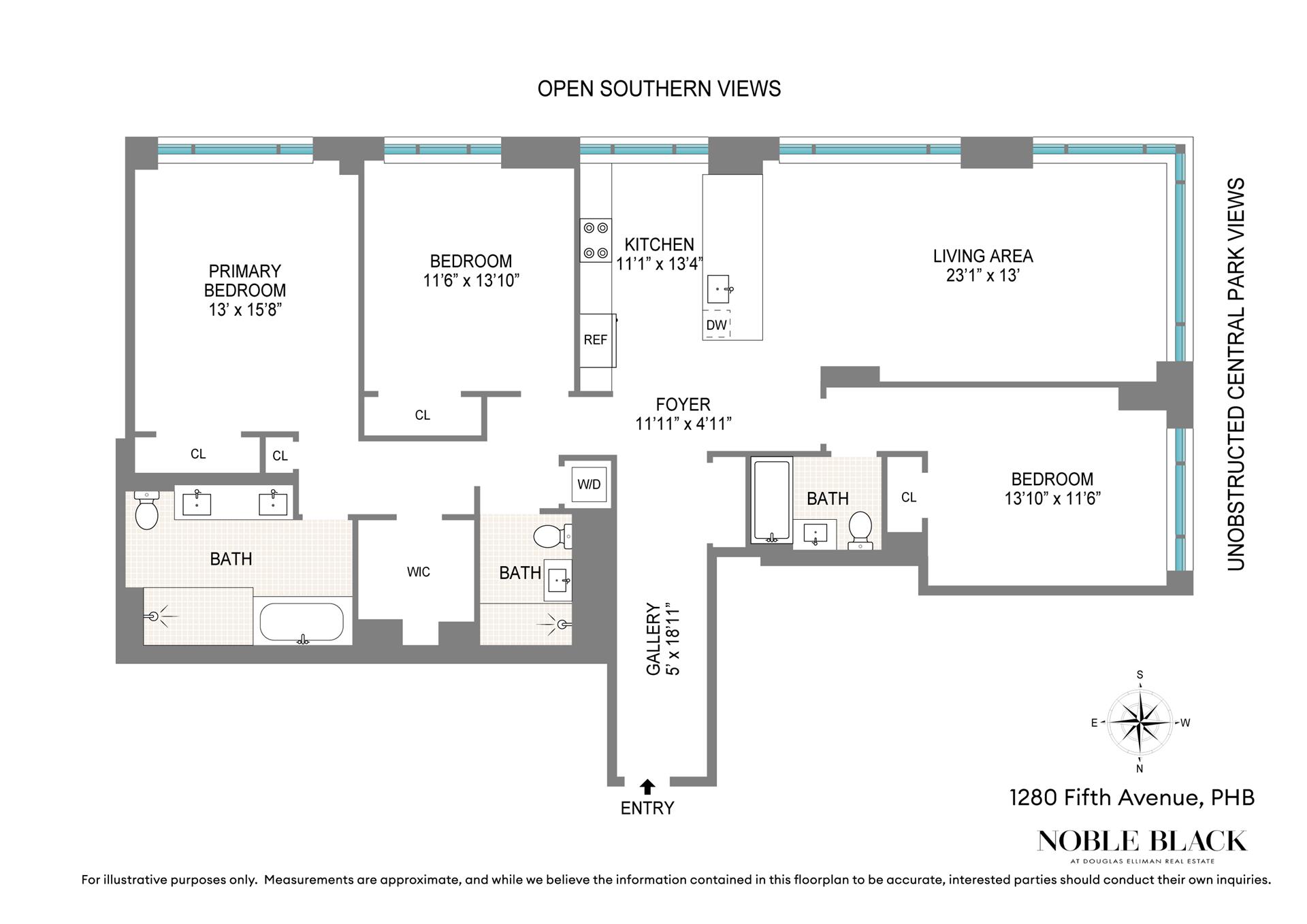 Floorplan for 1280 5th Avenue, PHB