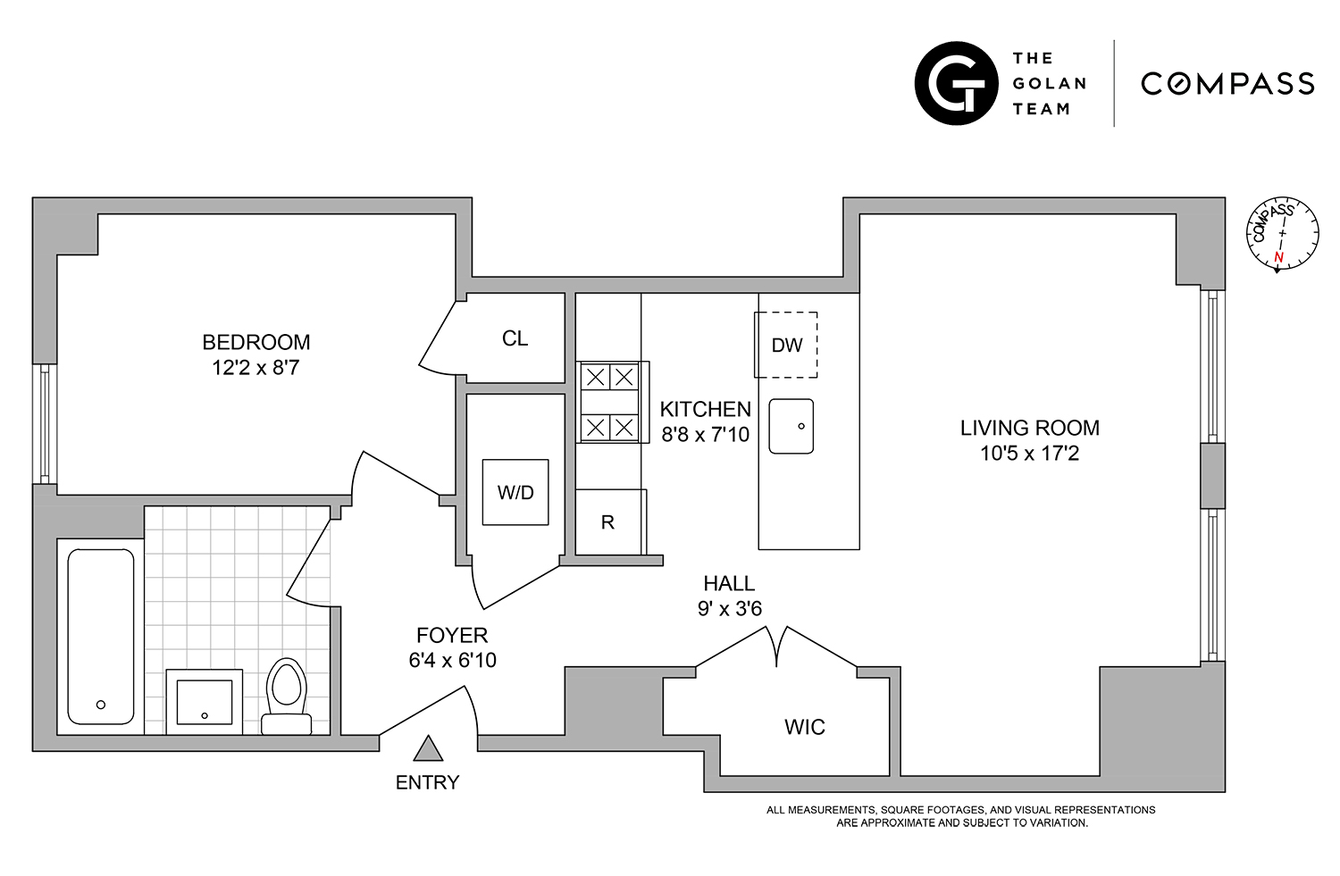 Floorplan for 1 Hanson Place, 16F