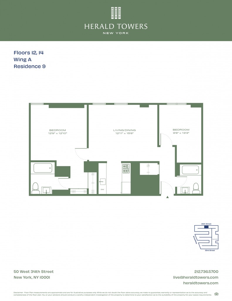 Floorplan for 50 West 34th Street, 14-A09