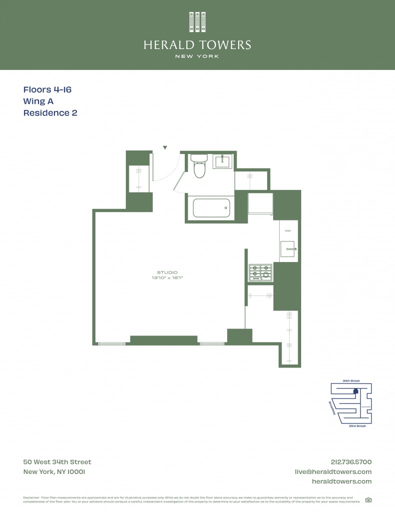 Floorplan for 50 West 34th Street, 11-A02