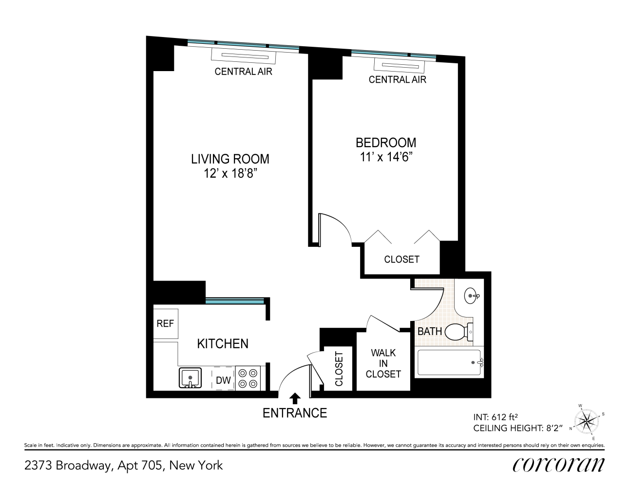 Floorplan for 2373 Broadway, 705