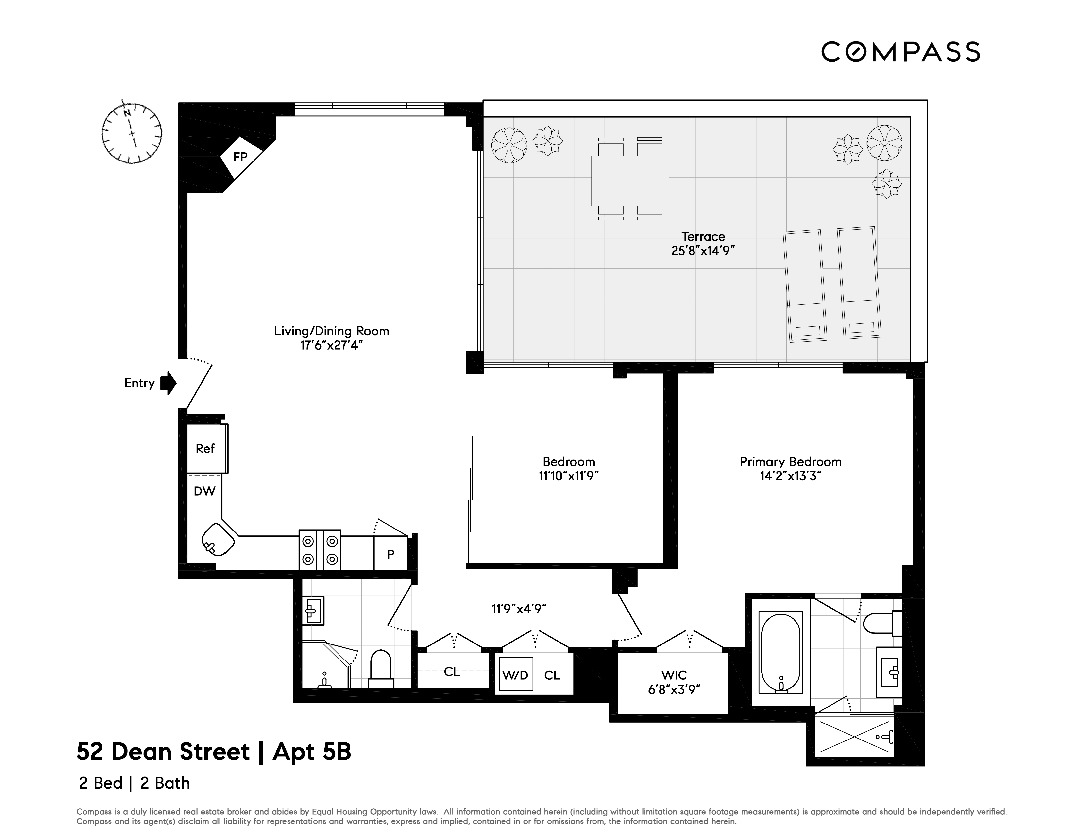 Floorplan for 50 Dean Street, 5B