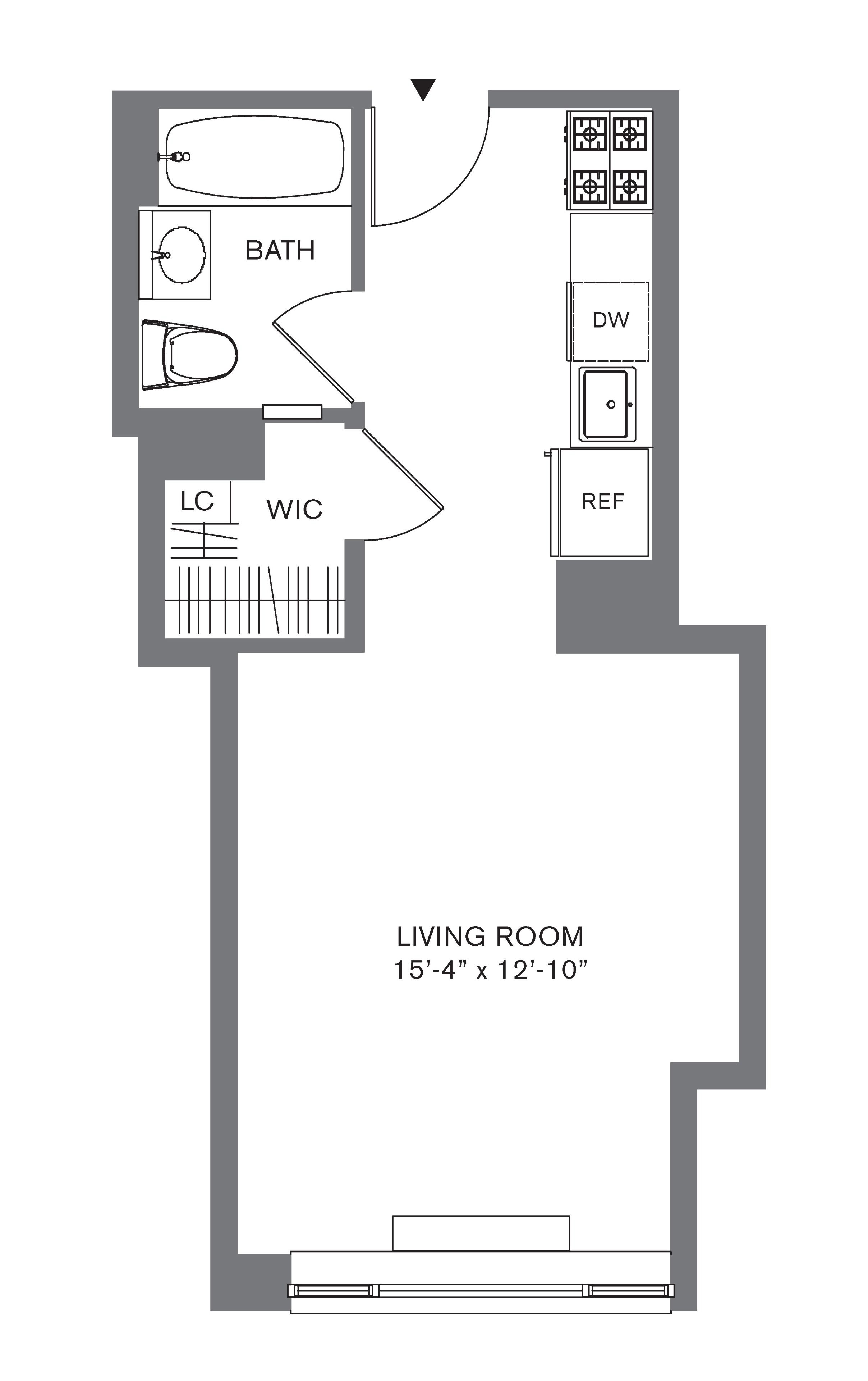 Floorplan for 88 Leonard Street, 810