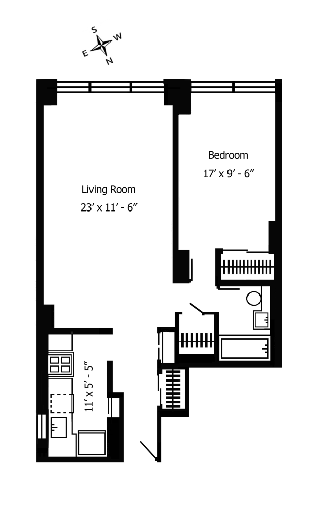 Floorplan for 230 East 79th Street, 9E