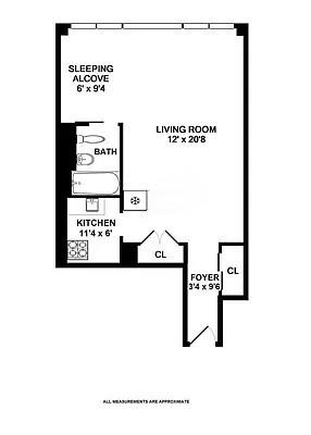 Floorplan for 240 East 55th Street, 11-A