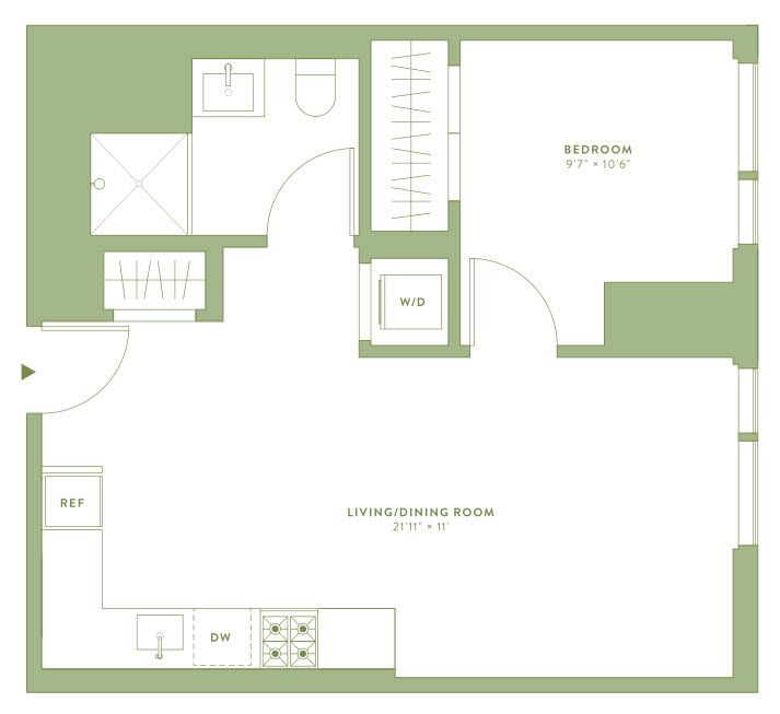 Floorplan for 196 Willoughby Street, 23-D