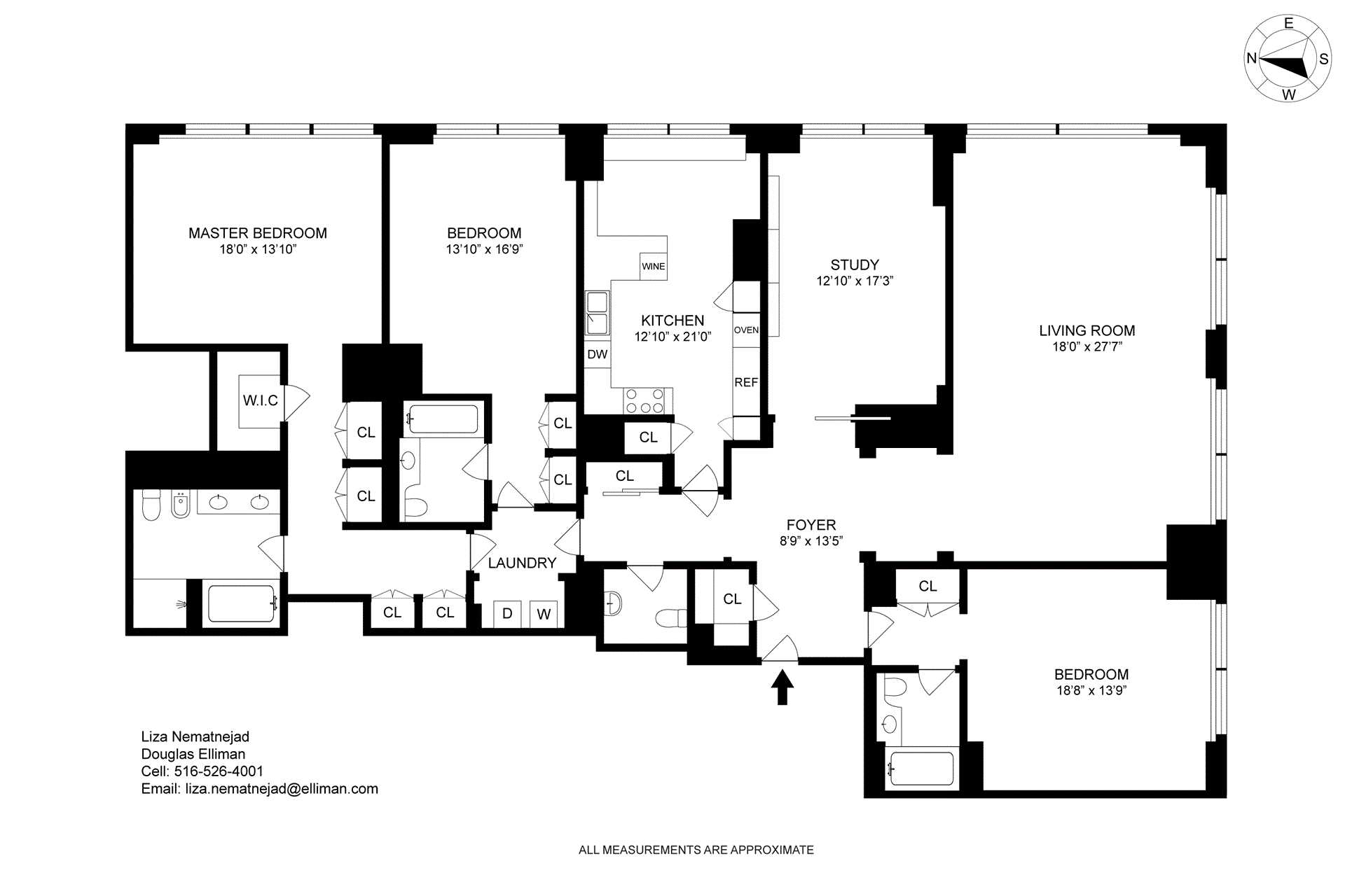 Floorplan for 845 United Nations Plaza, 57B