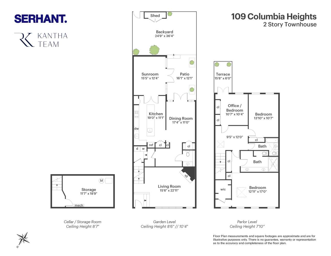 Floorplan for 109 Columbia Heights