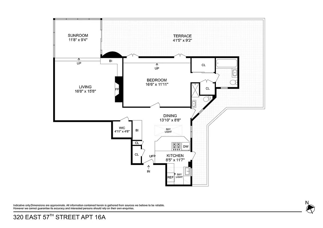 Floorplan for 320 East 57th Street, PHA