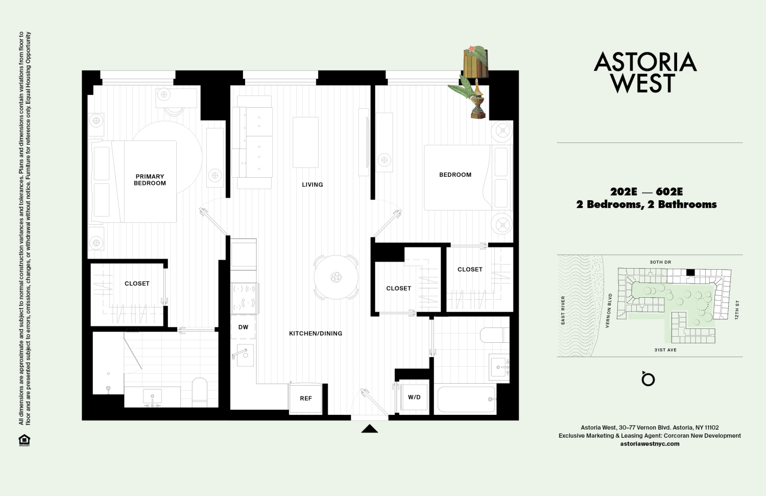 Floorplan for 30-77 Vernon Boulevard, 302E