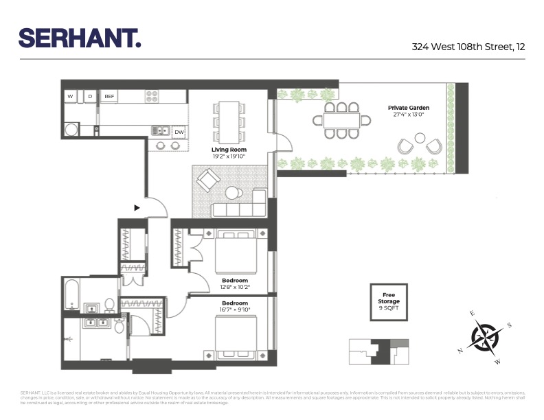 Floorplan for 324 West 108th Street, 12