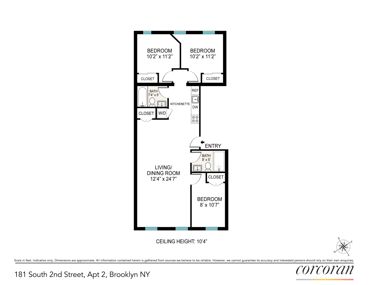 Floorplan for 181 South, 2nd Street, 2