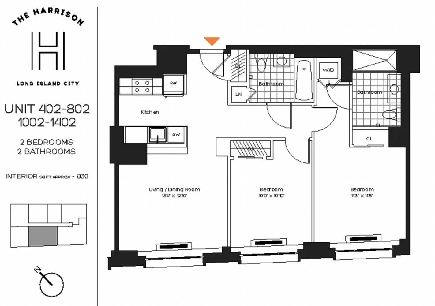 Floorplan for 27-21 44th Drive, 802