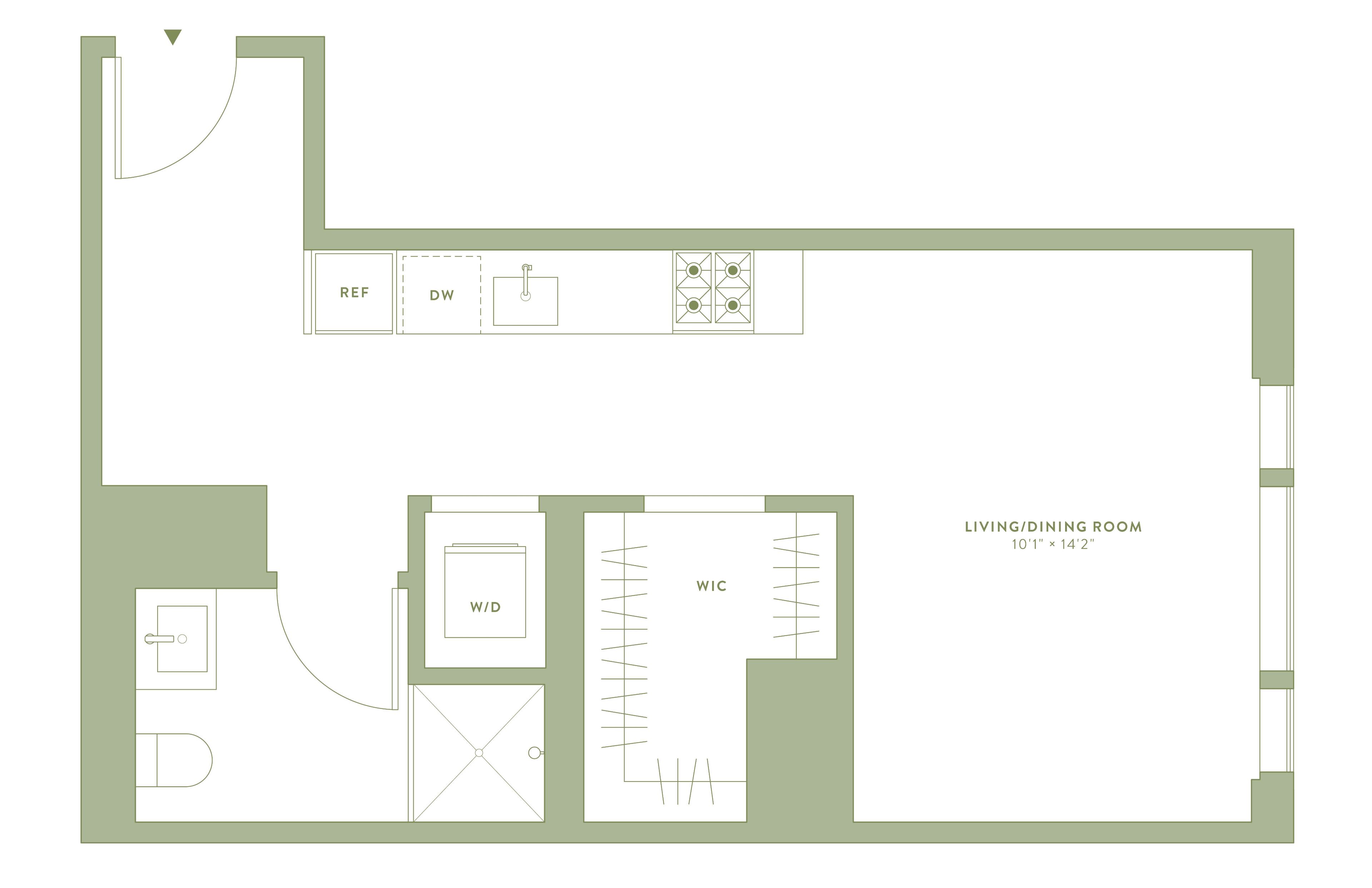 Floorplan for 196 Willoughby Street, 21-JB