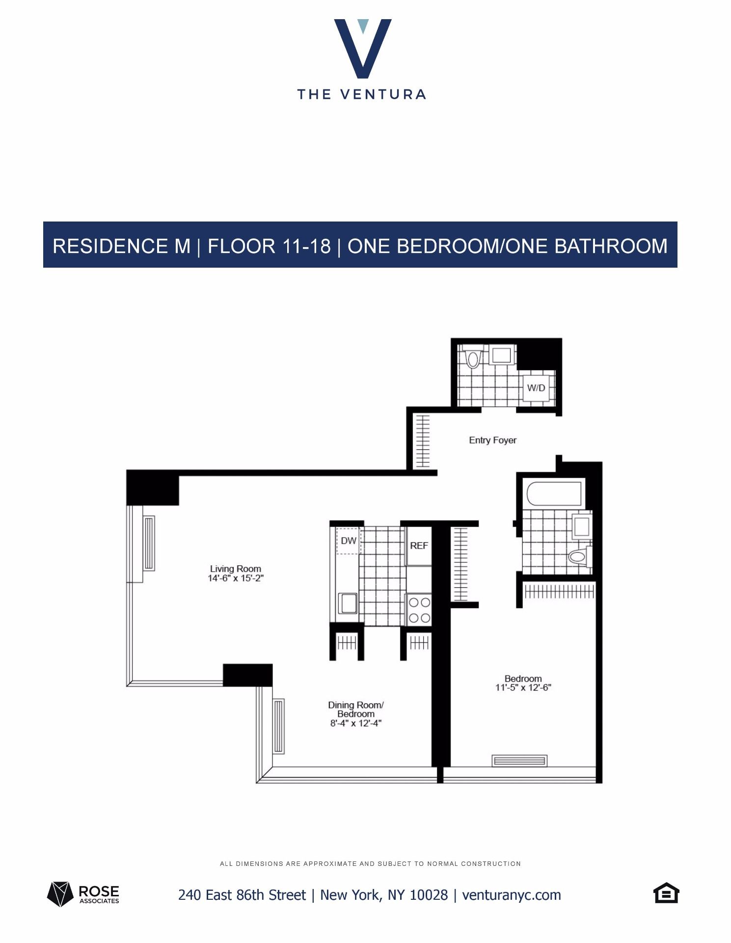 Floorplan for 240 East 86th Street, 11-M