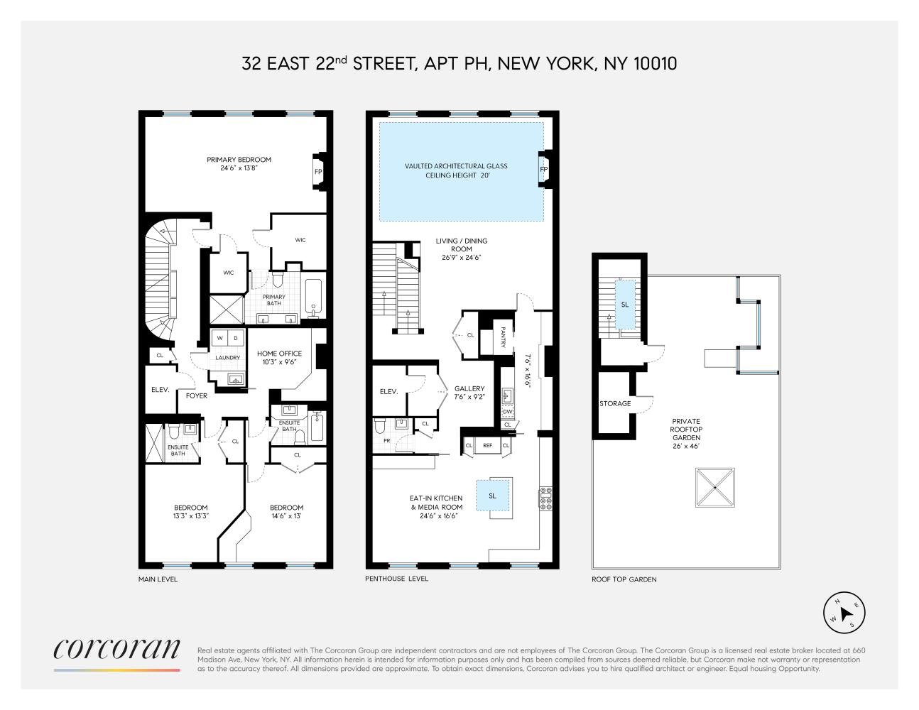 Floorplan for 32 East 22nd Street, PENTHOUSE