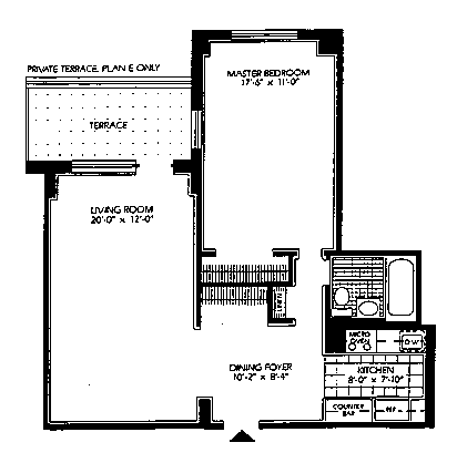 Floorplan for 5800 Arlington Avenue, 11E